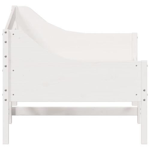 Daybed uden madras 90x190 cm massivt fyrretræ hvid