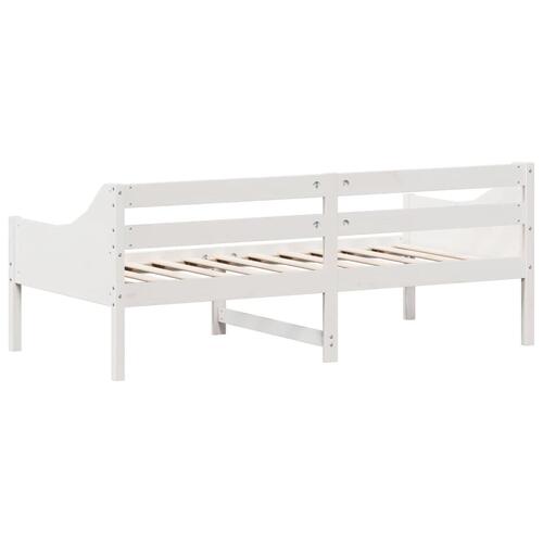 Daybed uden madras 90x190 cm massivt fyrretræ hvid
