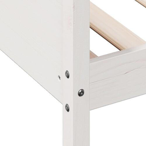 Daybed uden madras 90x190 cm massivt fyrretræ hvid