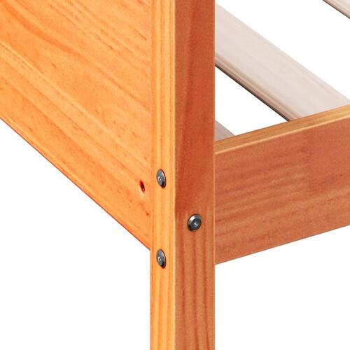 Daybed uden madras 75x190 cm massivt fyrretræ gyldenbrun