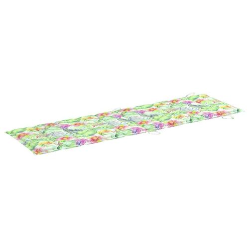 Hynde til liggestol 186x58x3 cm oxfordstof bladmønster