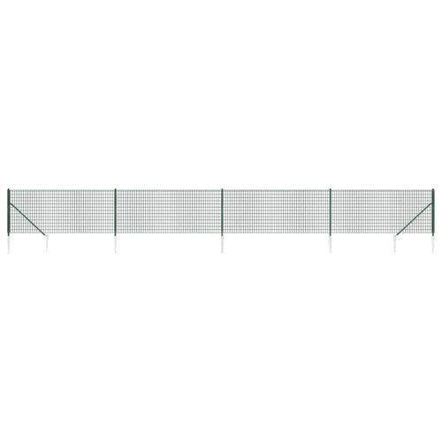 Trådhegn med jordspyd 1,1x10 m grøn