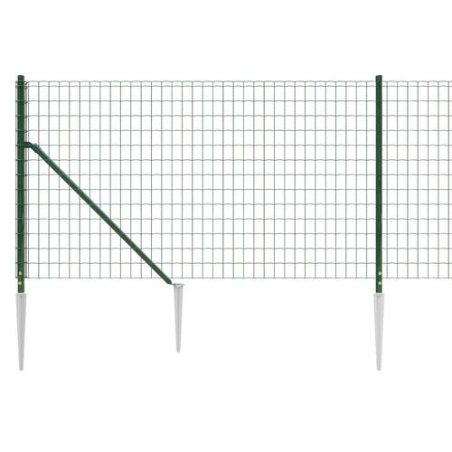 Trådhegn med jordspyd 1,1x10 m grøn