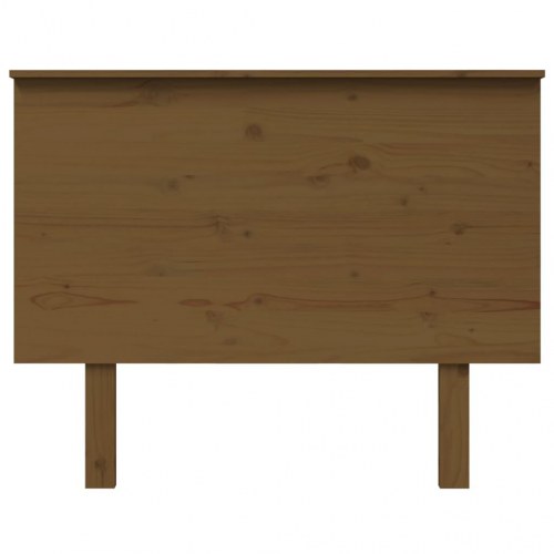 Sengegærde i massivt fyrretræ 104 x 6 x 82,5 cm - gyldenbrun