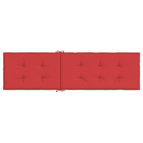 Hynde til dækstol (75+105)x50x4 cm rød