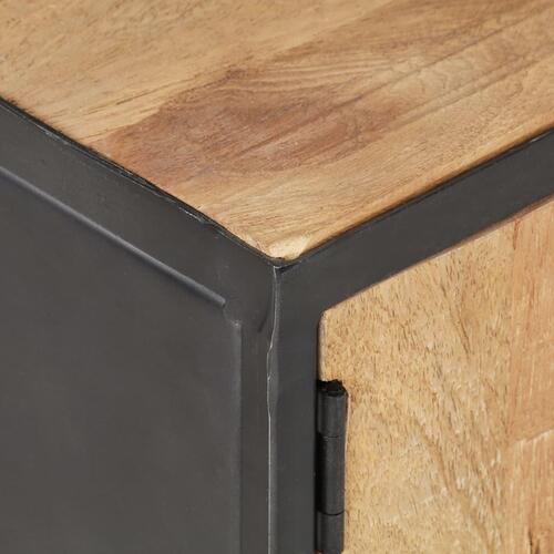Sofabord 90x50x39 cm massivt genbrugstræ