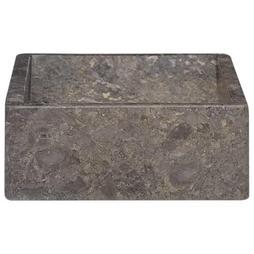 Håndvask 45x30x12 cm marmor grå højglans