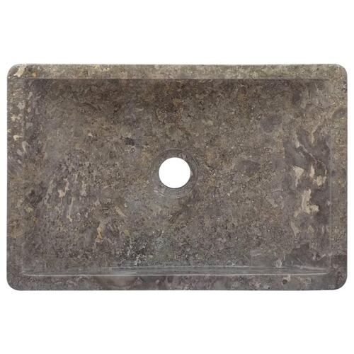 Håndvask 45x30x12 cm marmor grå højglans