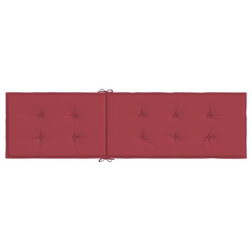 Hynde til dækstol (75+105)x50x4 cm vinrød