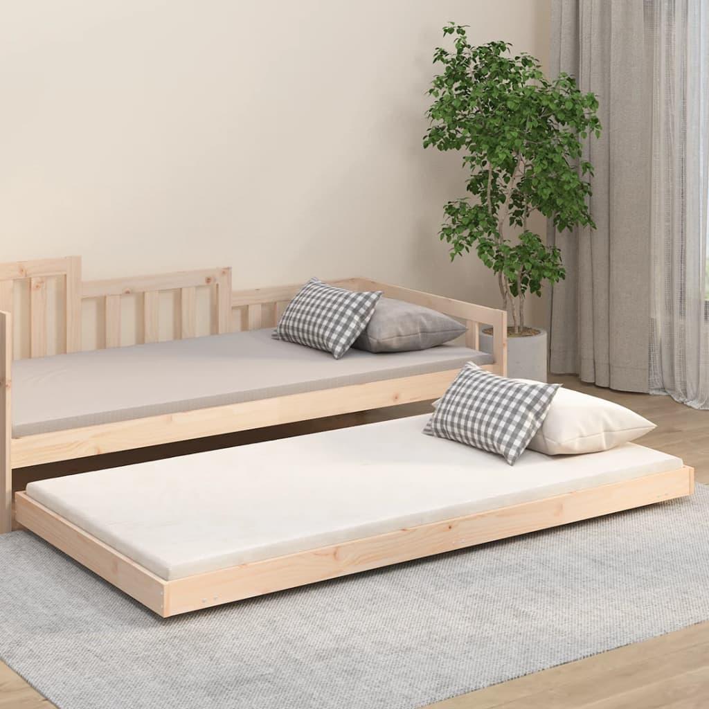 Sengestel 80x200 cm massivt fyrretræ