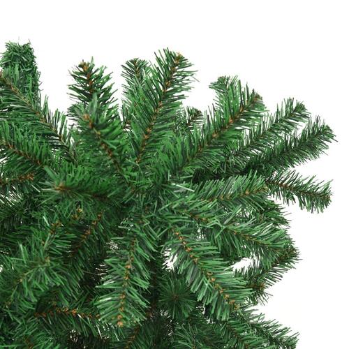 Omvendt kunstigt juletræ med fod 180 cm grøn