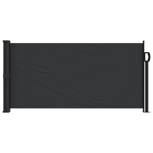 Sidemarkise 100x300 cm sammenrullelig sort