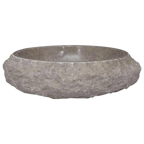 Håndvask Ø40x12 cm marmor grå