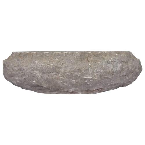 Håndvask Ø40x12 cm marmor grå