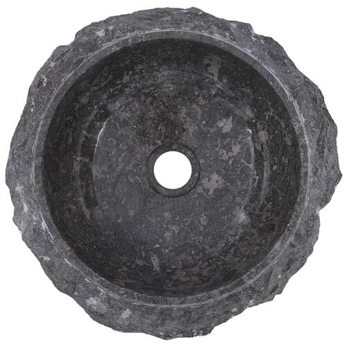 Håndvask Ø40x12 cm marmor grå