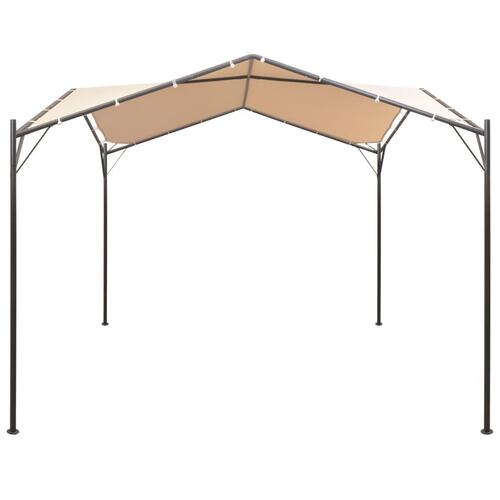 Pavillon 4 x 4 m stål beige