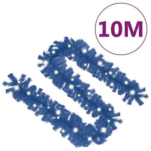 Juleguirlande med LED-lys 10 m blå