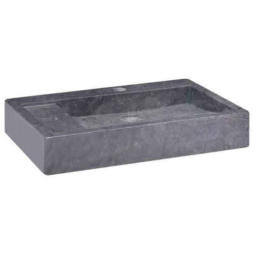 Håndvask 58x39x10 cm marmor sort