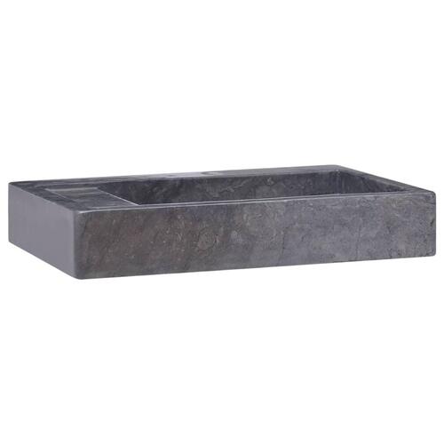 Håndvask 58x39x10 cm marmor sort