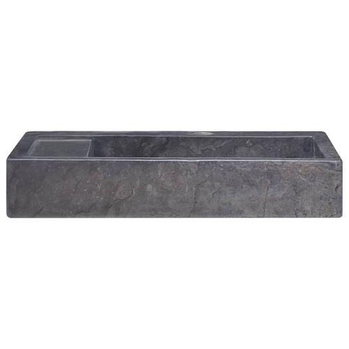 Håndvask 58x39x10 cm marmor sort