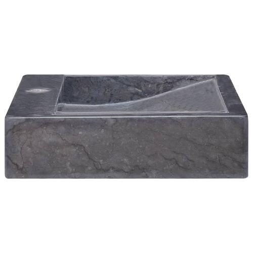 Håndvask 58x39x10 cm marmor sort