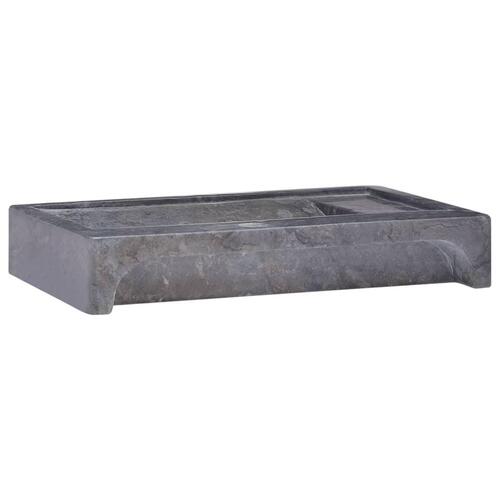Håndvask 58x39x10 cm marmor sort