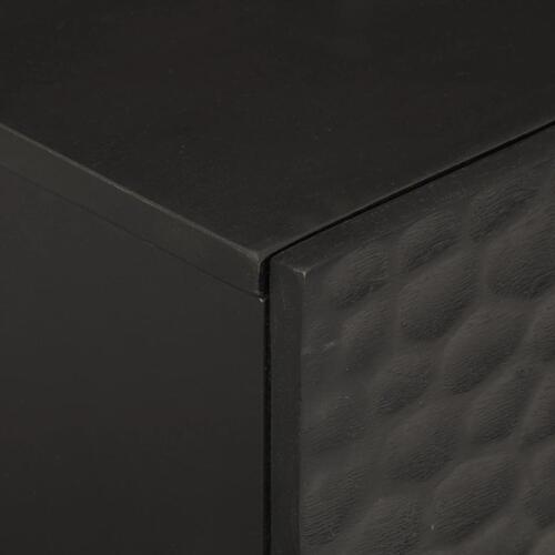 Sengebord 40x33x46 cm massivt mangotræ sort