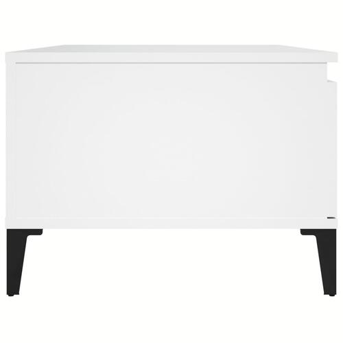 Sofabord 90x50x36,5 cm konstrueret træ hvid