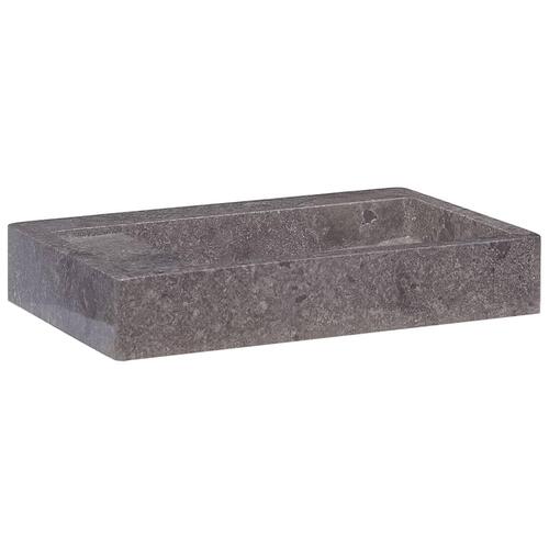 Håndvask 58x39x10 cm marmor grå