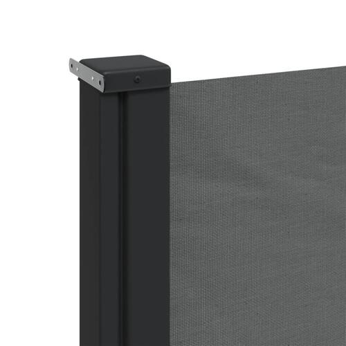 Sidemarkise 120x300 cm sammenrullelig antracitgrå