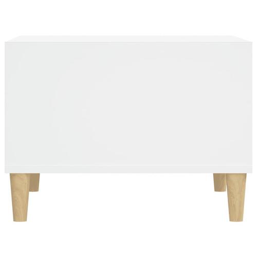 Sofabord 60x50x36,5 cm konstrueret træ hvid