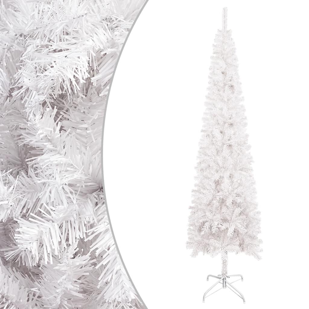 Smalt juletræ 120 cm hvid