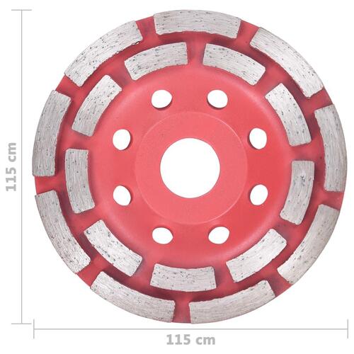 Diamantslibehjul med dobbeltrække 115 mm