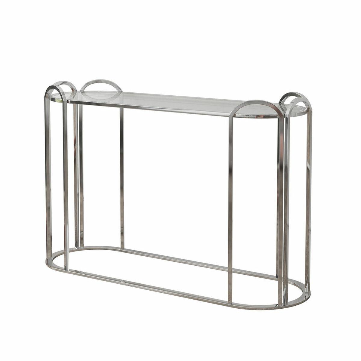 Konsol Sølvfarvet Metal Krystal 115,5 x 36,5 x 78 cm