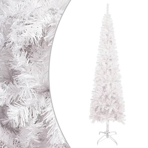 Smalt juletræ 150 cm hvid