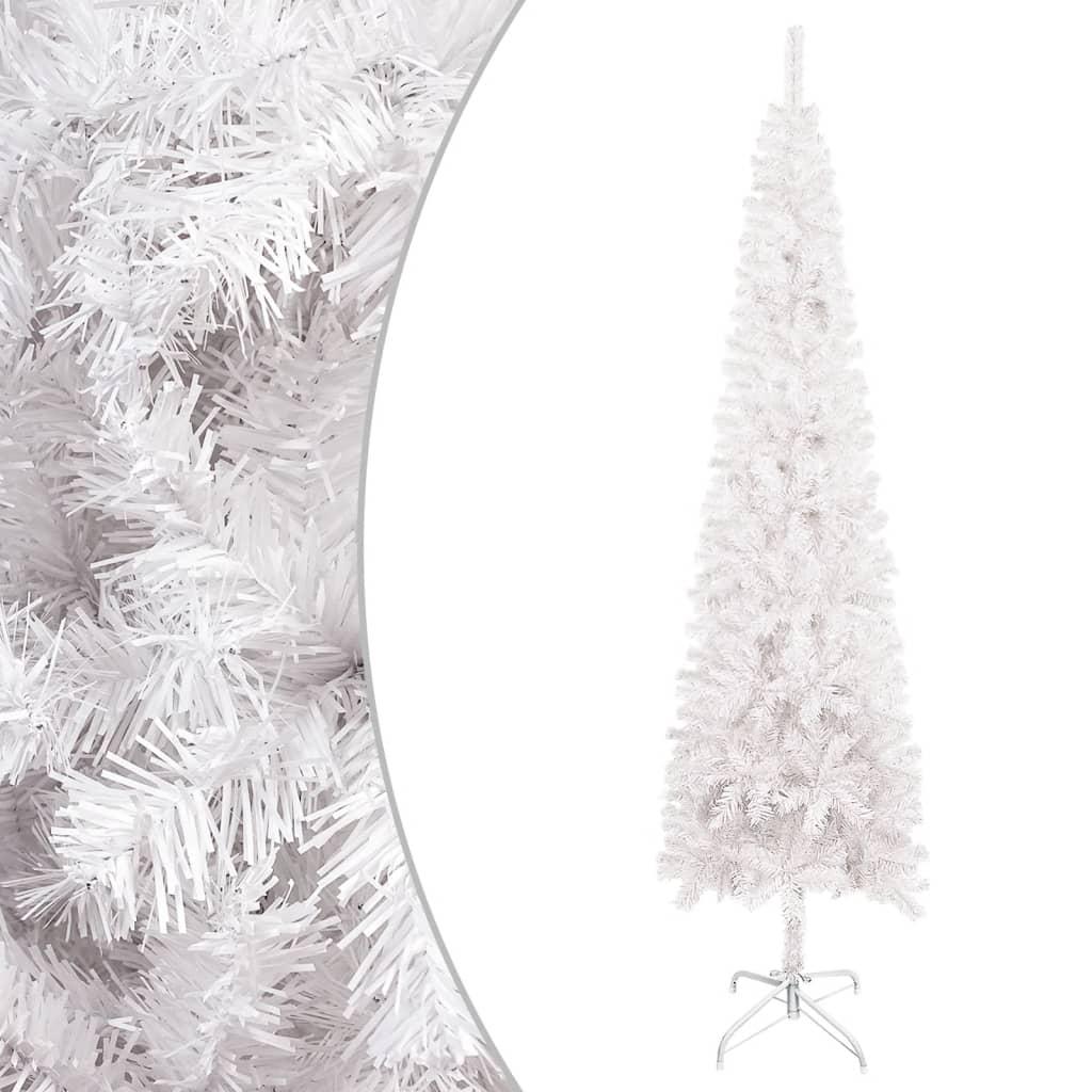 Smalt juletræ 150 cm hvid