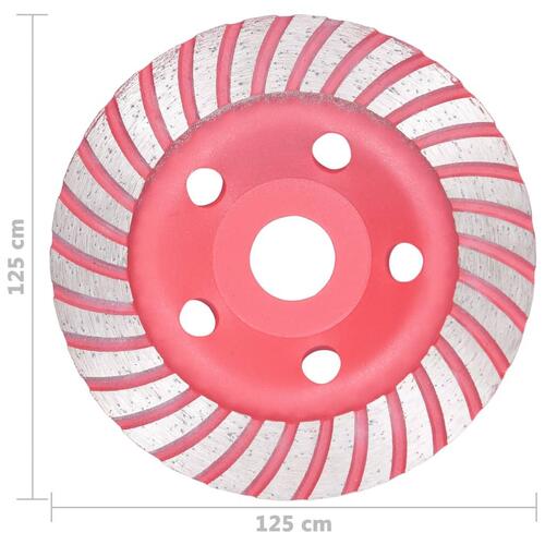 Diamantslibehjul med turbofunktion 125 mm