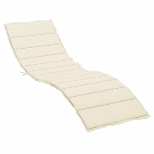Hynde til liggestol 200x50x3 cm oxfordstof cremefarvet