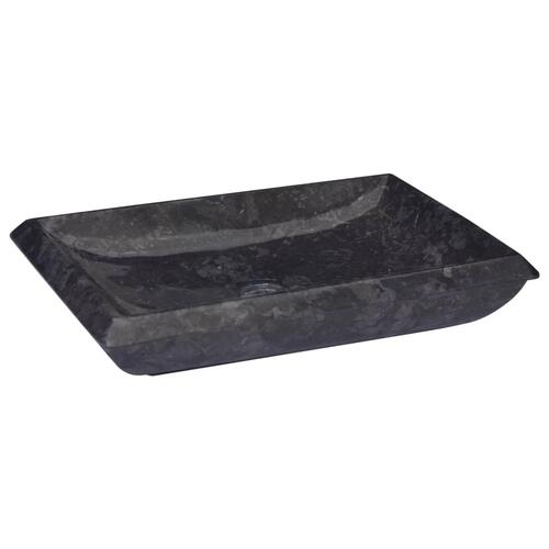 Håndvask 50x35x10 cm marmor sort