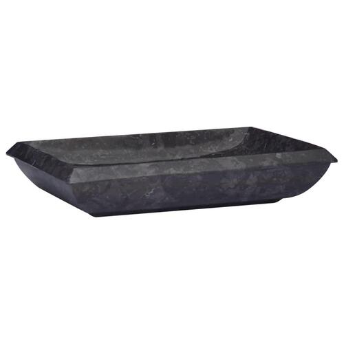 Håndvask 50x35x10 cm marmor sort