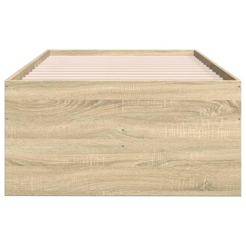 Daybed med skuffer uden madras 75x190 cm sonoma-eg