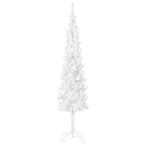 Smalt juletræ 210 cm hvid