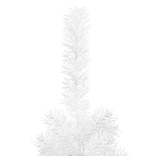 Smalt juletræ 210 cm hvid