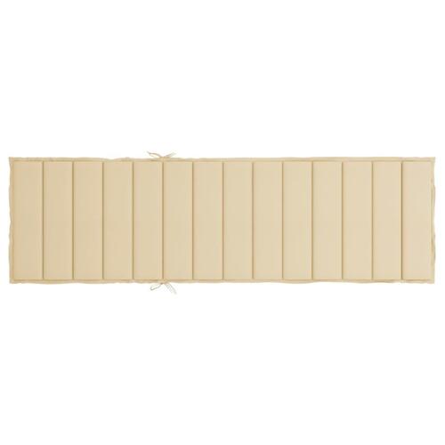 Hynde til liggestol 200x50x3 oxfordstof beige