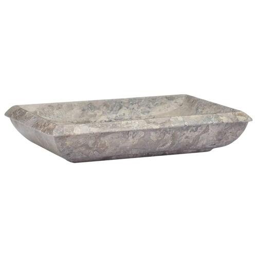 Håndvask 50x35x10 cm marmor grå