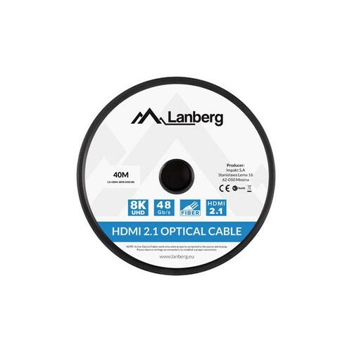 HDMI-kabel Lanberg CA-HDMI-30FB-0400-BK 40 m