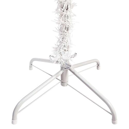 Smalt juletræ 240 cm hvid
