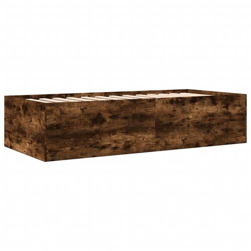 Daybed med skuffer uden madras 75x190 cm røget eg