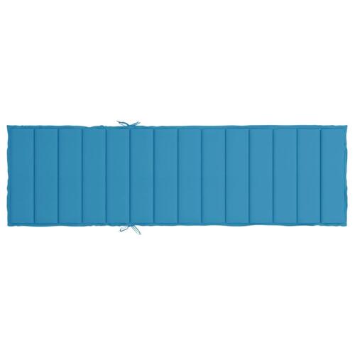 Hynde til liggestol 200x50x3 cm oxfordstof blå