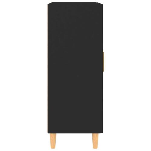 Skænk 69,5x34x90 cm konstrueret træ sort